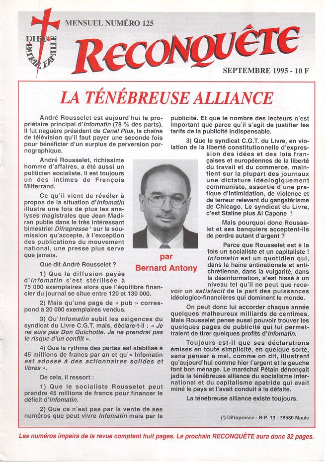 revue Reconquete n° 125 (septembre 1995)